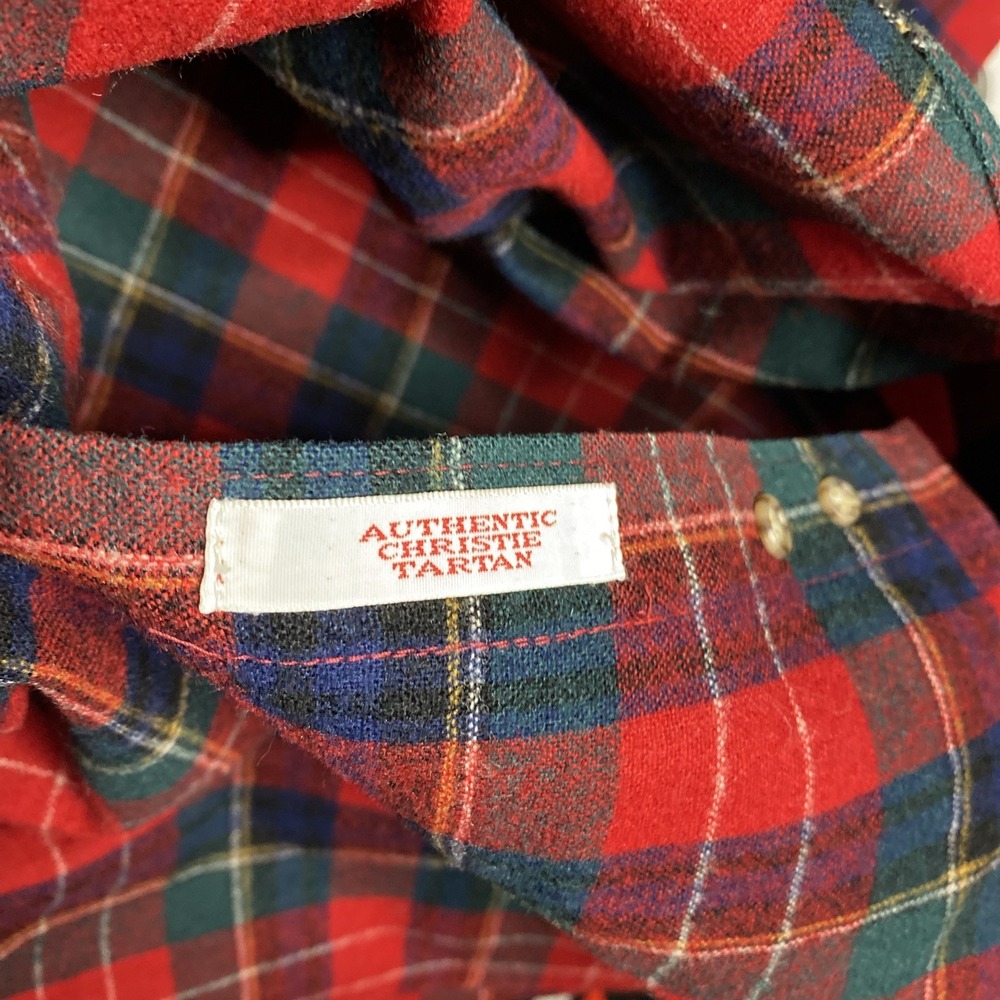 Pendleton Men's Medium Wool Red Plaid Longsleeve Button Down Shirt - Picture 8 of 9